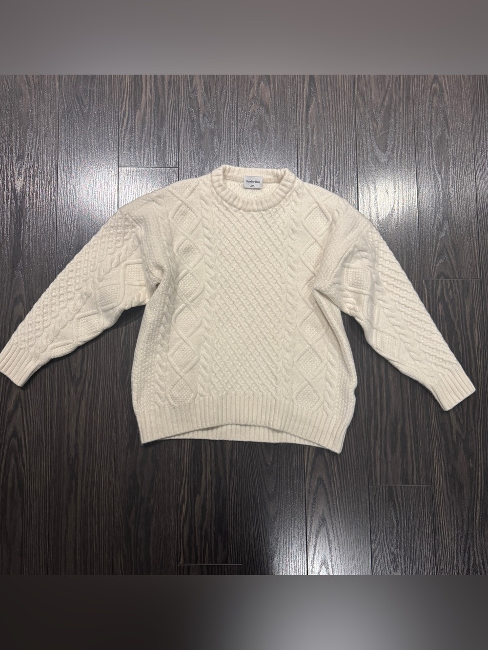 Sunday Best Cream Cable Knit Sweater | Cozy Chunky Knit | Size 2XS